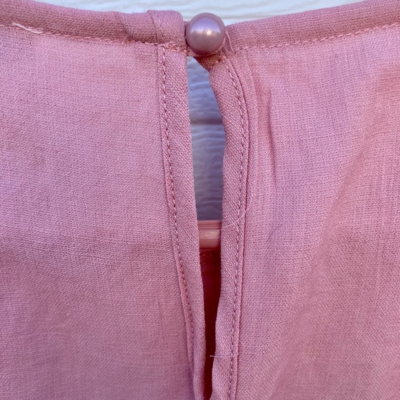 NWT Iris Small Pink Lace Sleeves Blouse - Picture 6 of 12